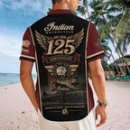 Indian Motorcycle 125th Anniversary Short Sleeve Button-Down Shirt – TMTHU8831