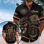 Indian Motorcycle 125th Anniversary Short Sleeve Button-Down Shirt – TMTHU9095
