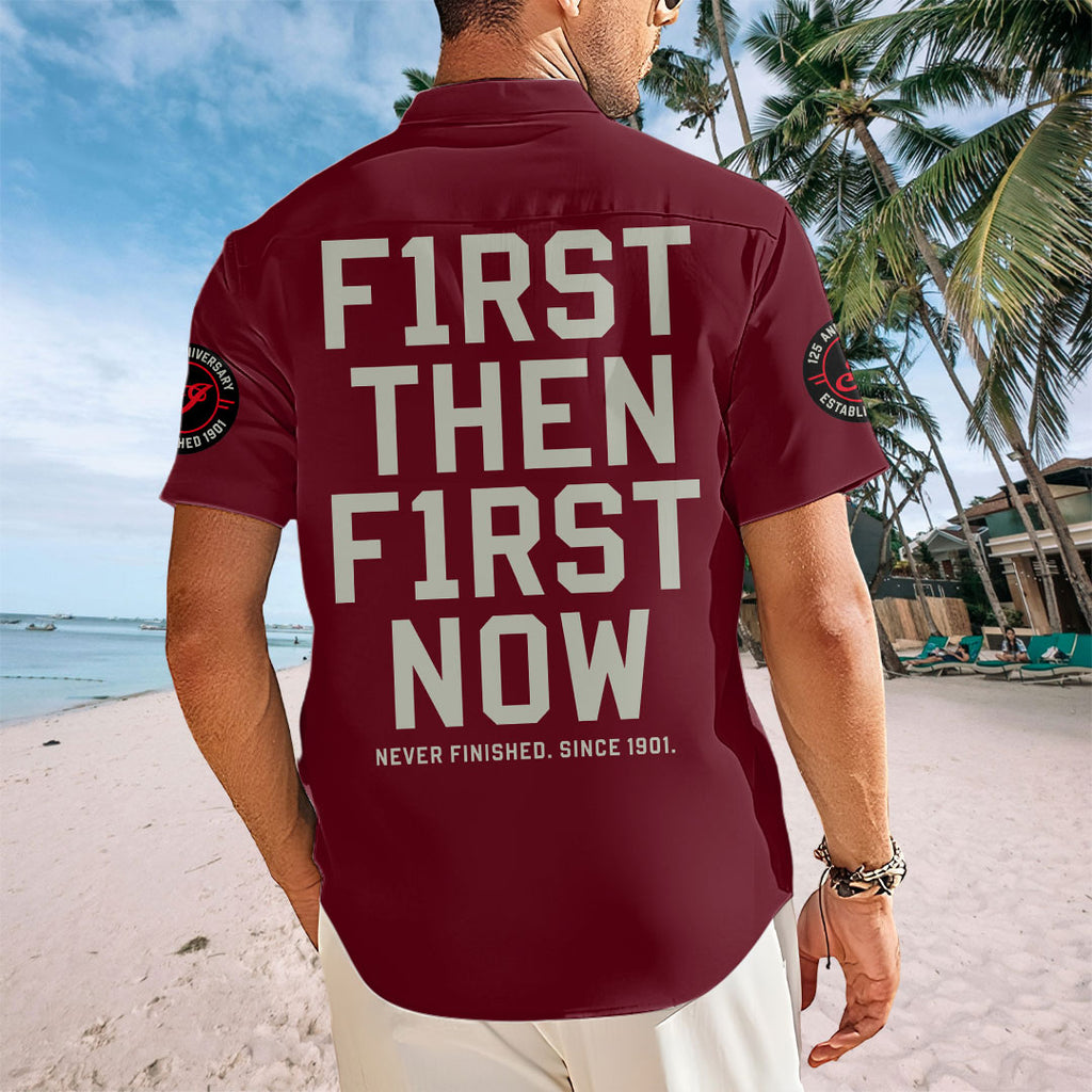 Indian Motorcycle 125th Anniversary Short Sleeve Button-Down Shirt – TANTN24832