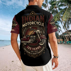 Indian Motorcycle 125th Anniversary Short Sleeve Button-Down Shirt – TMTHU8517