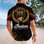 Indian Motorcycle 125th Anniversary Short Sleeve Button-Down Shirt – TMTHU9107