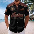 Indian Motorcycle 125th Anniversary Short Sleeve Button-Down Shirt – HOATT20904