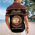 Indian Motorcycle 125th Anniversary Short Sleeve Button-Down Shirt – HOATT20425