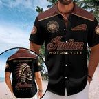 Indian Motorcycle 125th Anniversary Short Sleeve Button-Down Shirt – HOATT20609