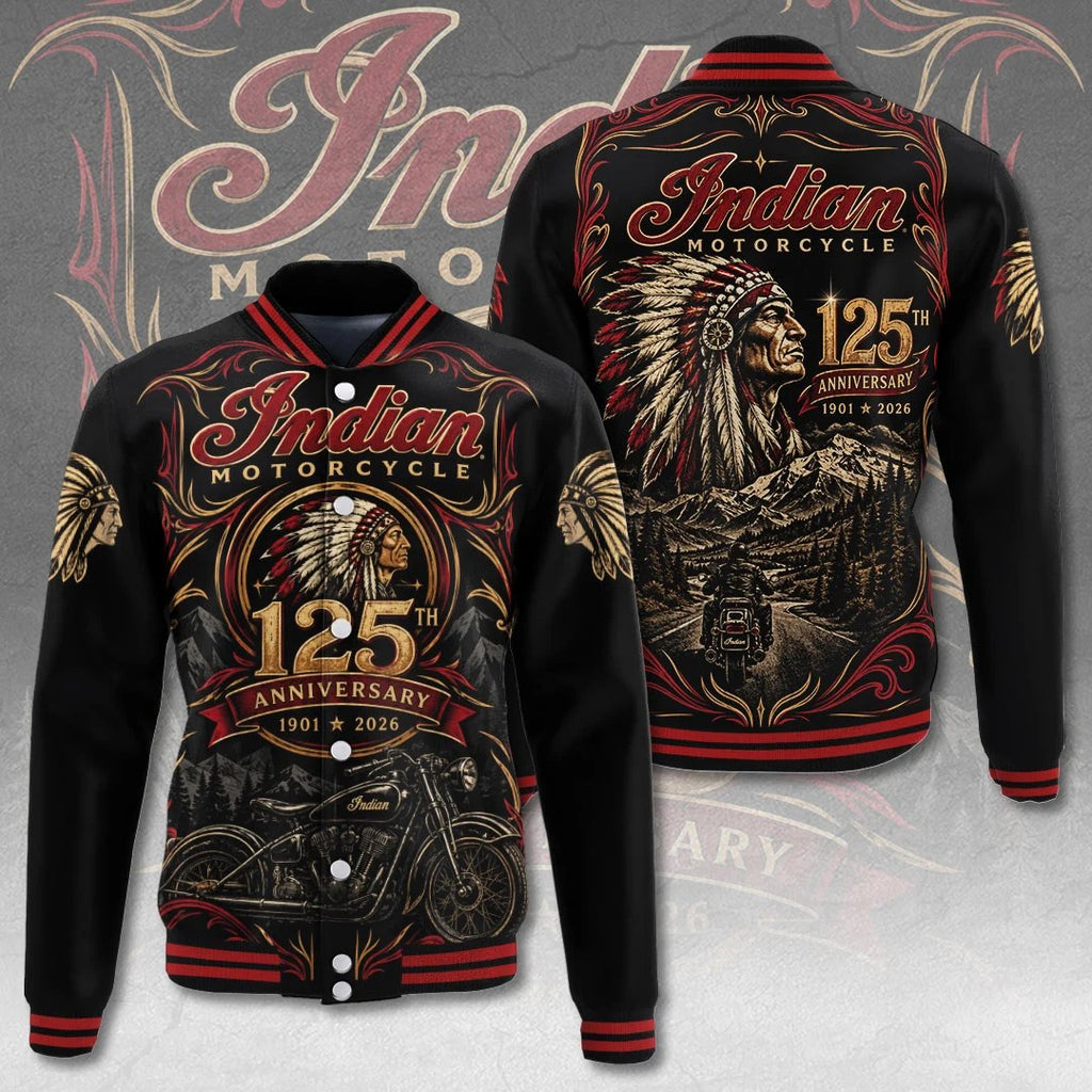 Indian Motorcycle 125th Anniversary Varsity Jacket – TMTHU9539