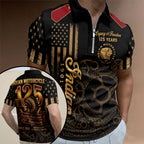 Indian Motorcycle 125th Anniversary Zip Polo Shirt – TMTHU8576
