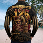 Indian Motorcycle 125th Anniversary Zip Polo Shirt – TMTHU8576