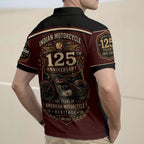 Indian Motorcycle 125th Anniversary Zip Polo Shirt – TMTHU8944