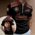 Indian Motorcycle 125th Anniversary Zip Polo Shirt – HOATT20327