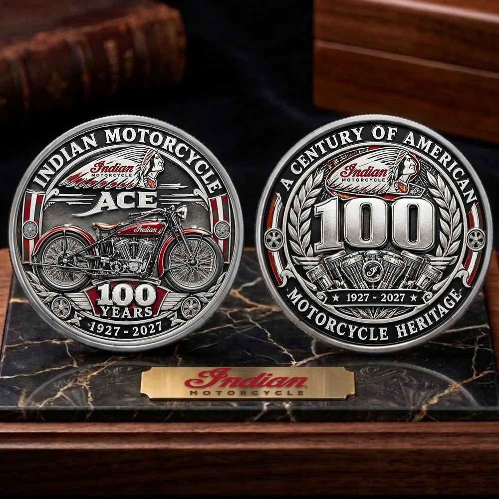 Indian Motorcycle x Ace 100th Anniversary 2027 Commemorative Coin – TMTHU9959
