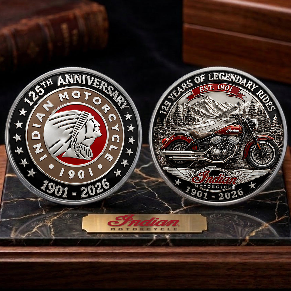Indian Motorcycle 125th Anniversary Commemorative Coin – TMTHU8086