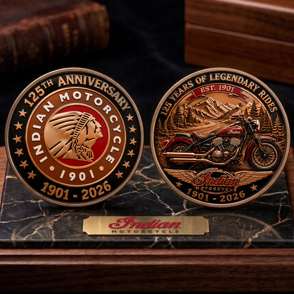 Indian Motorcycle 125th Anniversary Commemorative Coin – TMTHU8086