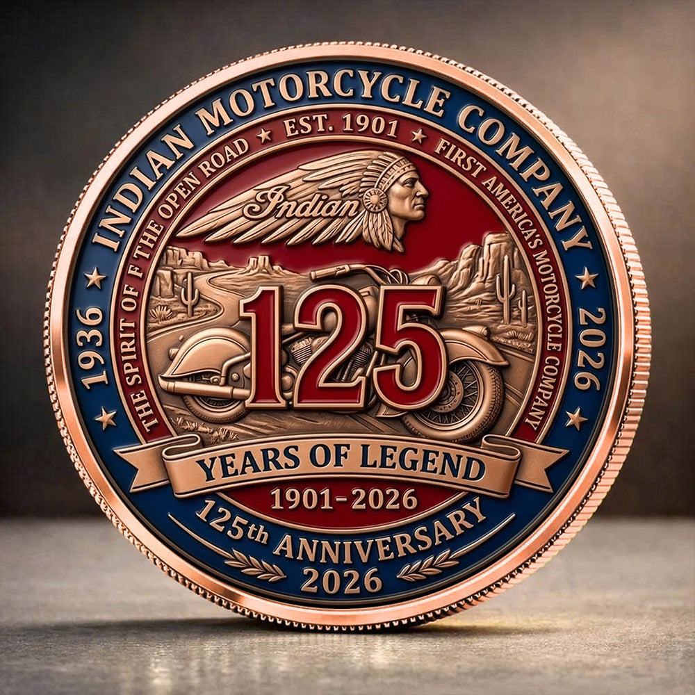 Indian Motorcycle 125th Anniversary Commemorative Coin – TANTN24804