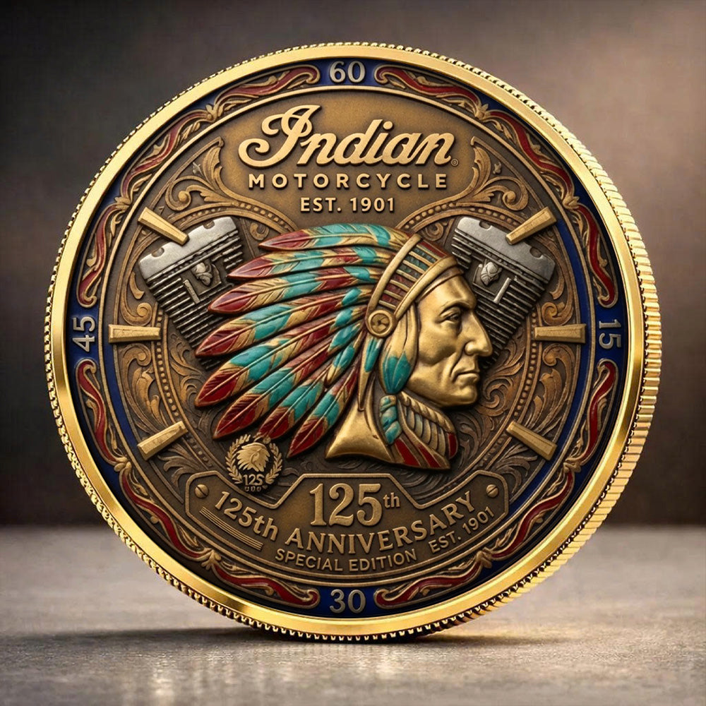 Indian Motorcycle 125th Anniversary Commemorative Coin – TANTN24805
