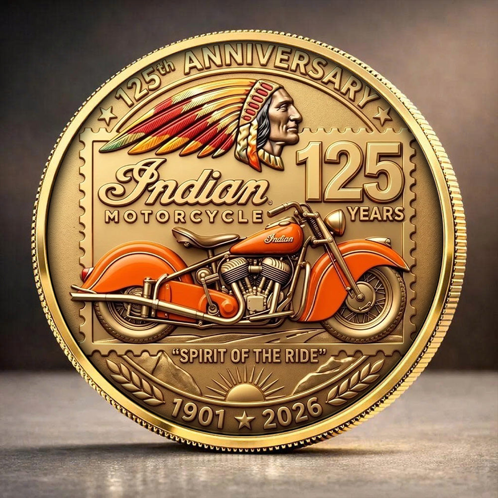 Indian Motorcycle 125th Anniversary Commemorative Coin – TANTN24771