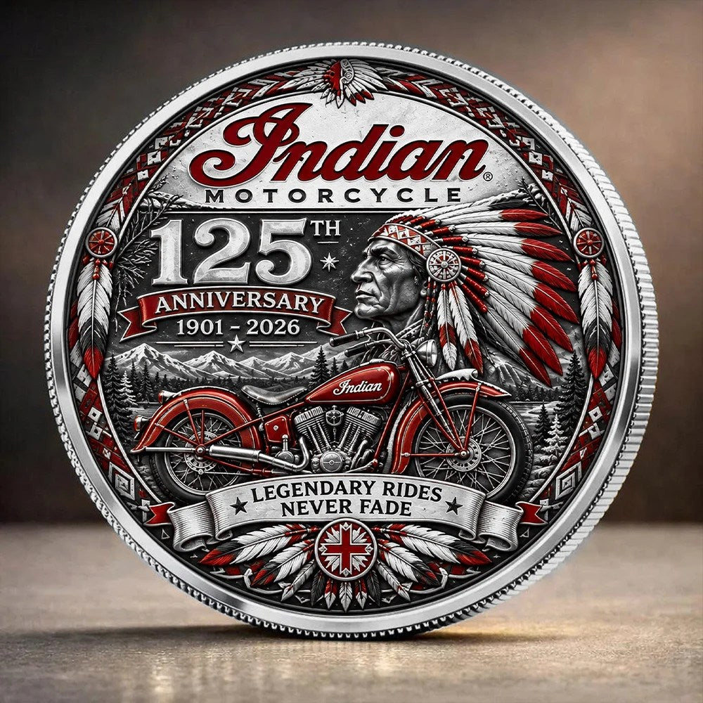 Indian Motorcycle 125th Anniversary Commemorative Coin – TANTN26363