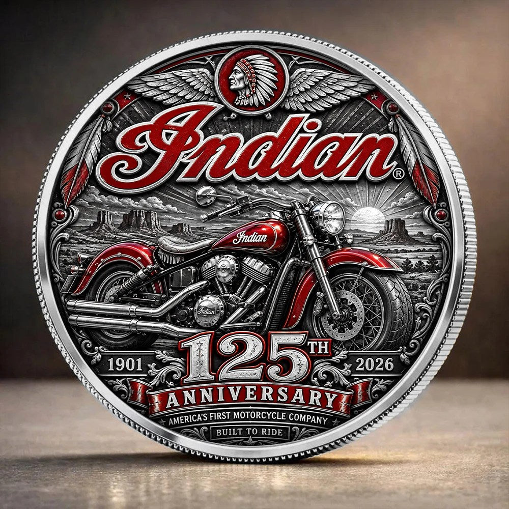 Indian Motorcycle 125th Anniversary 2026 Commemorative Coin – TANTN26109