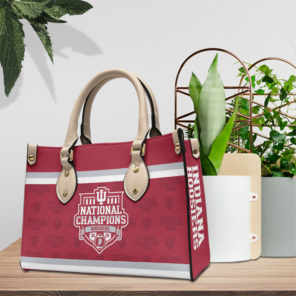 Indiana Hoosiers Football 2025 Leather HandBag – TMTHU3399