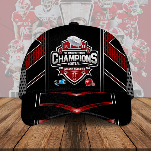 Indiana Hoosiers Football 2025 Big Ten Champions Classic Cap – HOATT15149