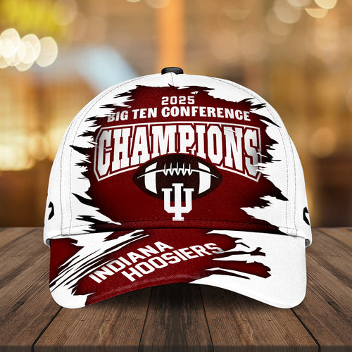 Indiana Hoosiers Football 2025 Big Ten Champions Classic Cap – MAITM14086