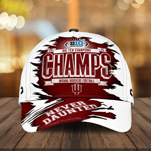 Indiana Hoosiers Football 2025 Big Ten Champions Classic Cap – MAITM14106