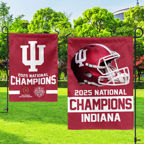 Indiana Hoosiers Football 2025 National Champions Double-side Garden Flag – HOATT15937
