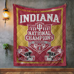 Indiana Hoosiers Football 2025 National Champions Quilt Blanket – MAITM14530