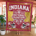 Indiana Hoosiers Football 2025 National Champions Quilt Blanket – MAITM14530