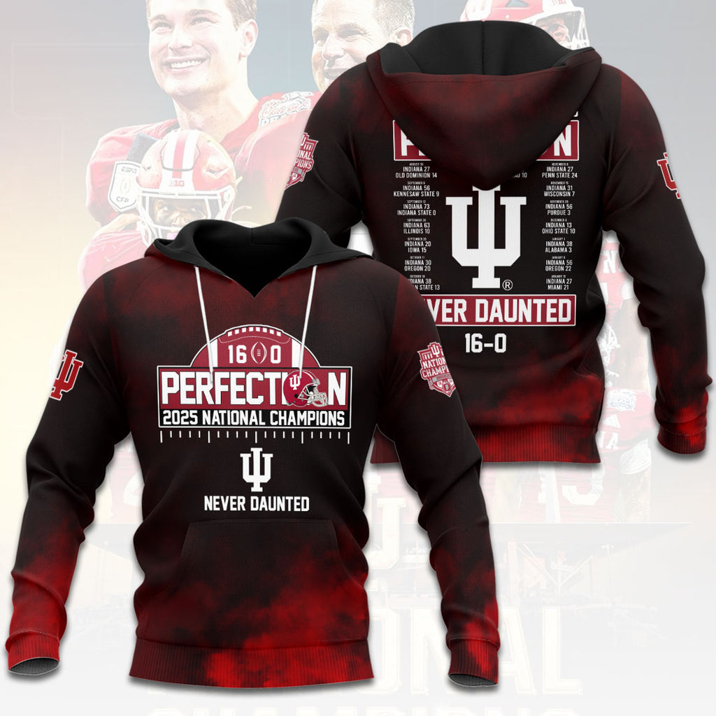 Indiana Hoosiers Football 2026 National Champions 3D Apparel – HOATT15796