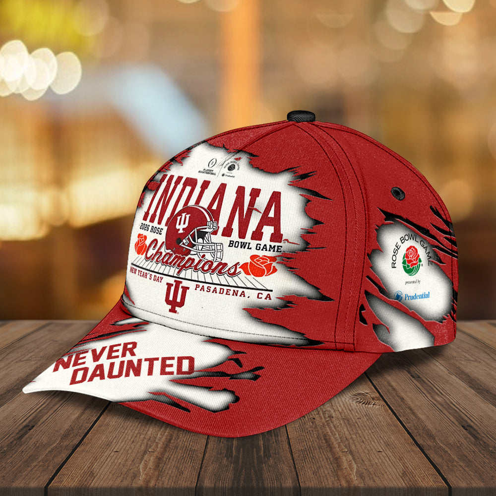Indiana Hoosiers Football 2026 Rose Bowl Champions Classic Cap – MAITM14296