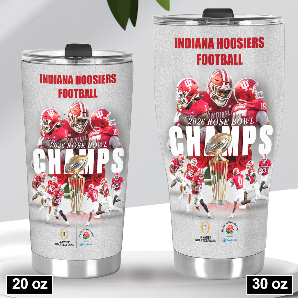 Indiana Hoosiers Football 2026 Rose Bowl Champions Tumbler Cup – HOATT15449