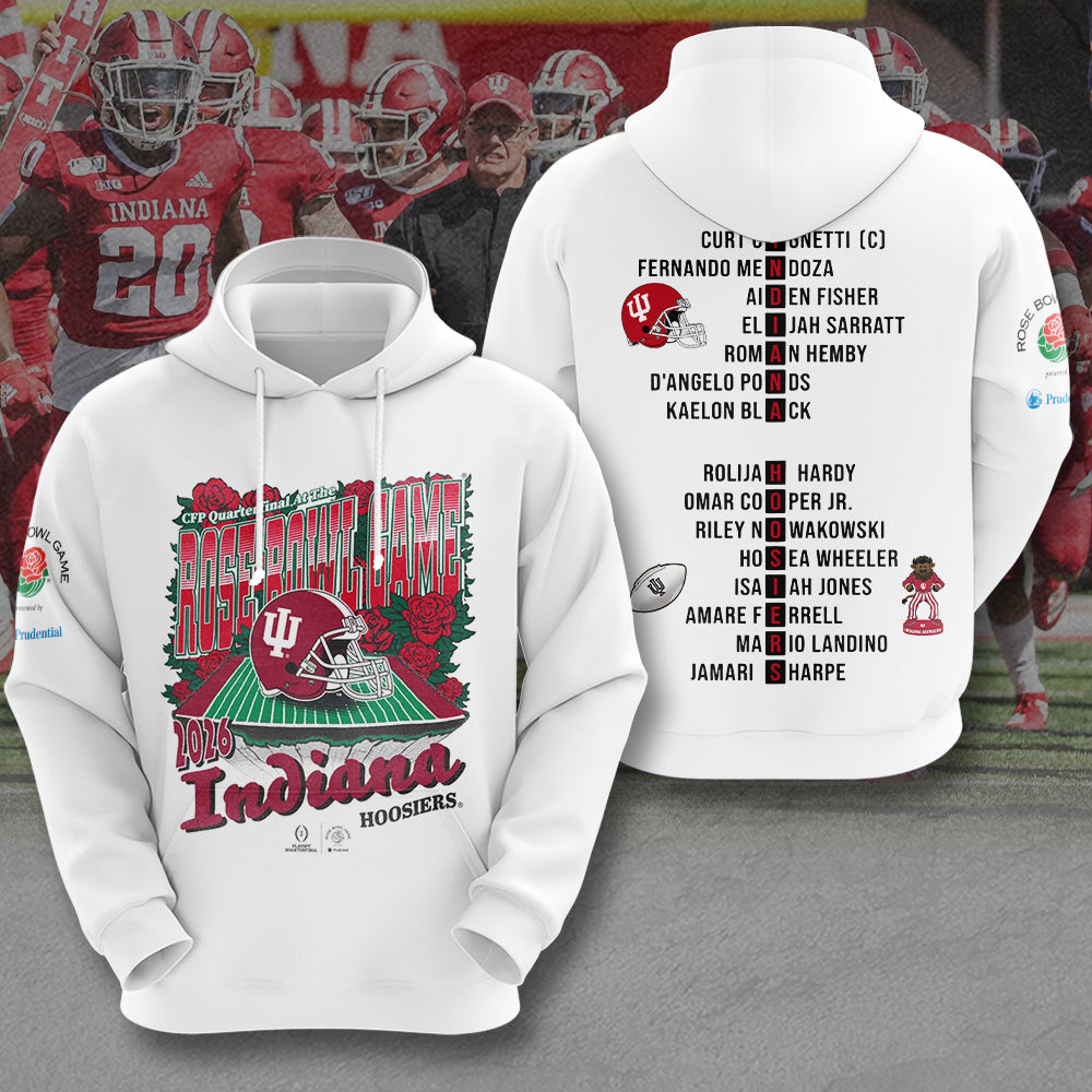 Indiana Hoosiers Football 2026 Rose Bowl 3D Apparel – MAITM14161