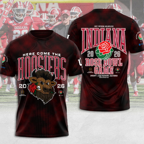Indiana Hoosiers Football 2026 Rose Bowl 3D Apparel – MAITM14162