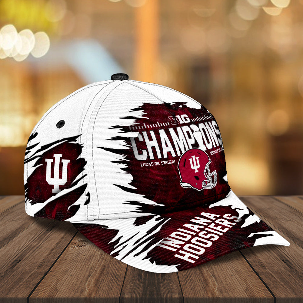 Indiana Hoosiers Football 2025 Big Ten Champions Classic Cap – MAITM13999