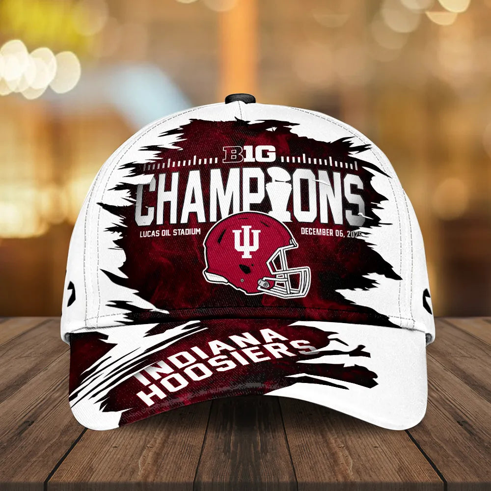 Indiana Hoosiers Football 2025 Big Ten Champions Classic Cap – MAITM13999