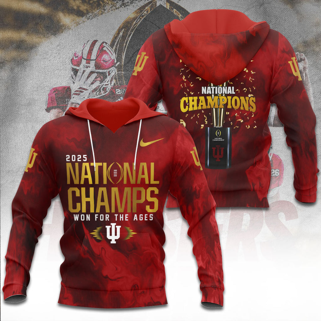 Indiana Hoosiers Football 2025 National Champions 3D Apparel – TANTN20481