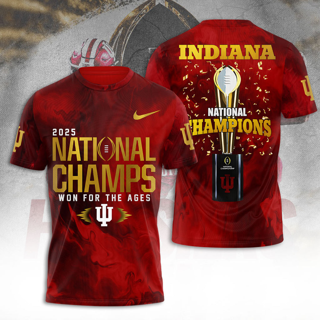 Indiana Hoosiers Football 2025 National Champions 3D Apparel – TANTN20481