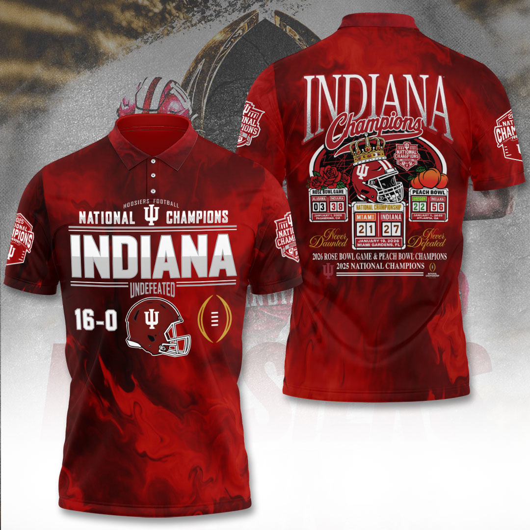 Indiana Hoosiers Football 2025 National Champions 3D Apparel – TANTN20877