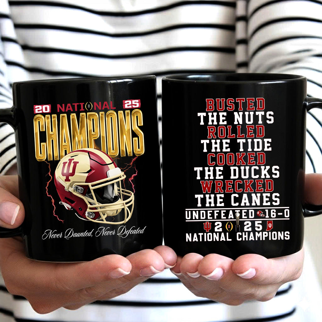 Indiana Hoosiers Football 2025 National Champions Ceramic Mug – TANTN20708