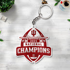 Indiana Hoosiers Football 2025 National Champions Custom Shape 2-sided Keychain – TANTN20472