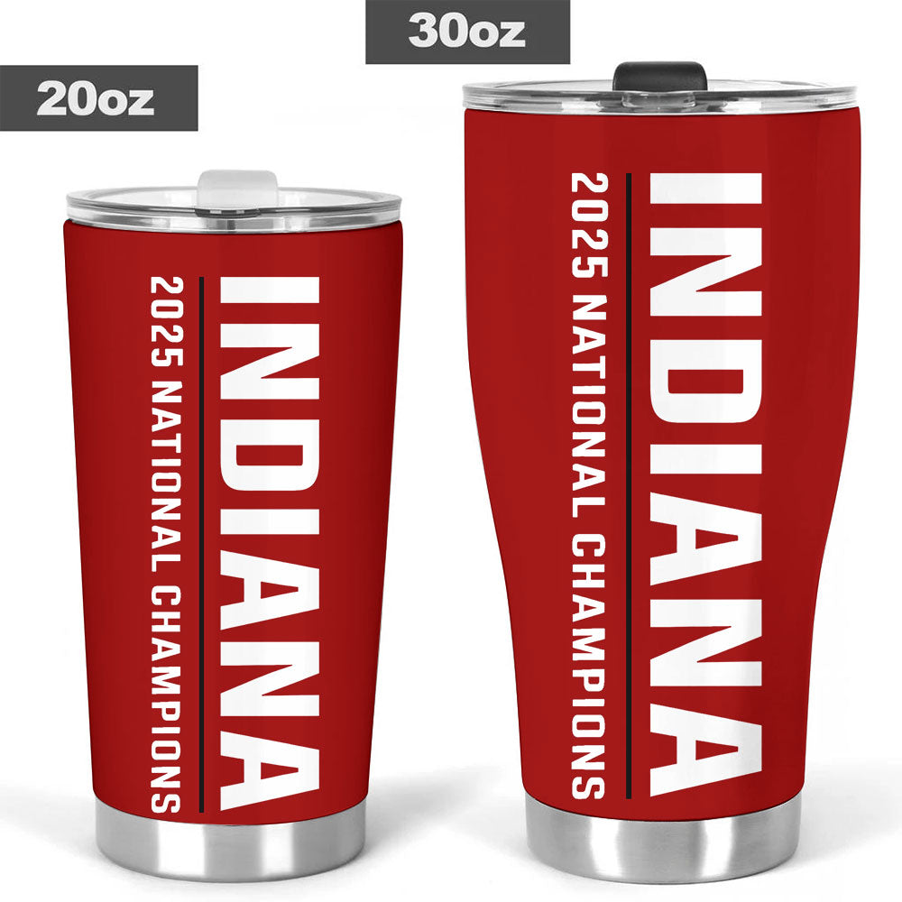 Indiana Hoosiers Football 2025 National Champions Tumbler Cup – TANTN20157