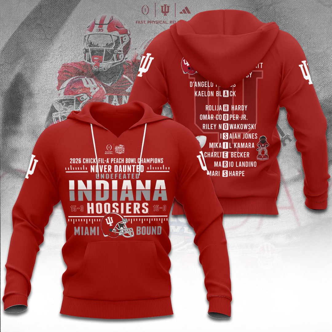Indiana Hoosiers Football 3D Apparel – TANTN20131