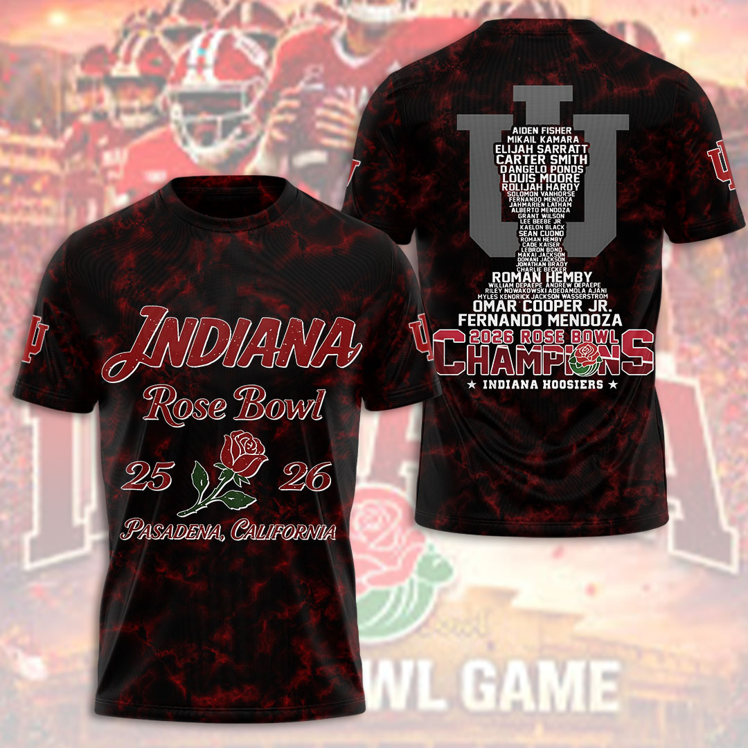 Indiana Hoosiers Football 3D Apparel – TMTHU3049