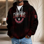 Indiana Hoosiers Football 2025 Big Ten Champions 3D Unisex Waffle Hoodie – TMTHU2635