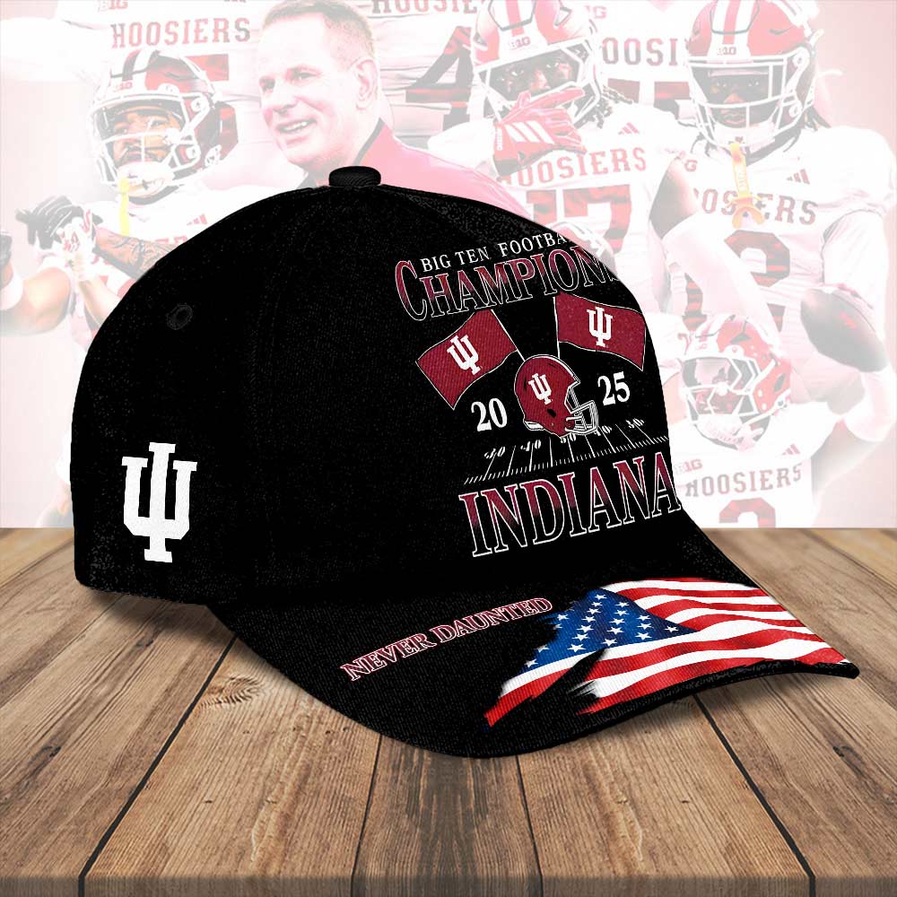 Indiana Hoosiers Football 2025 Big Ten Champions Classic Cap – HOATT15028