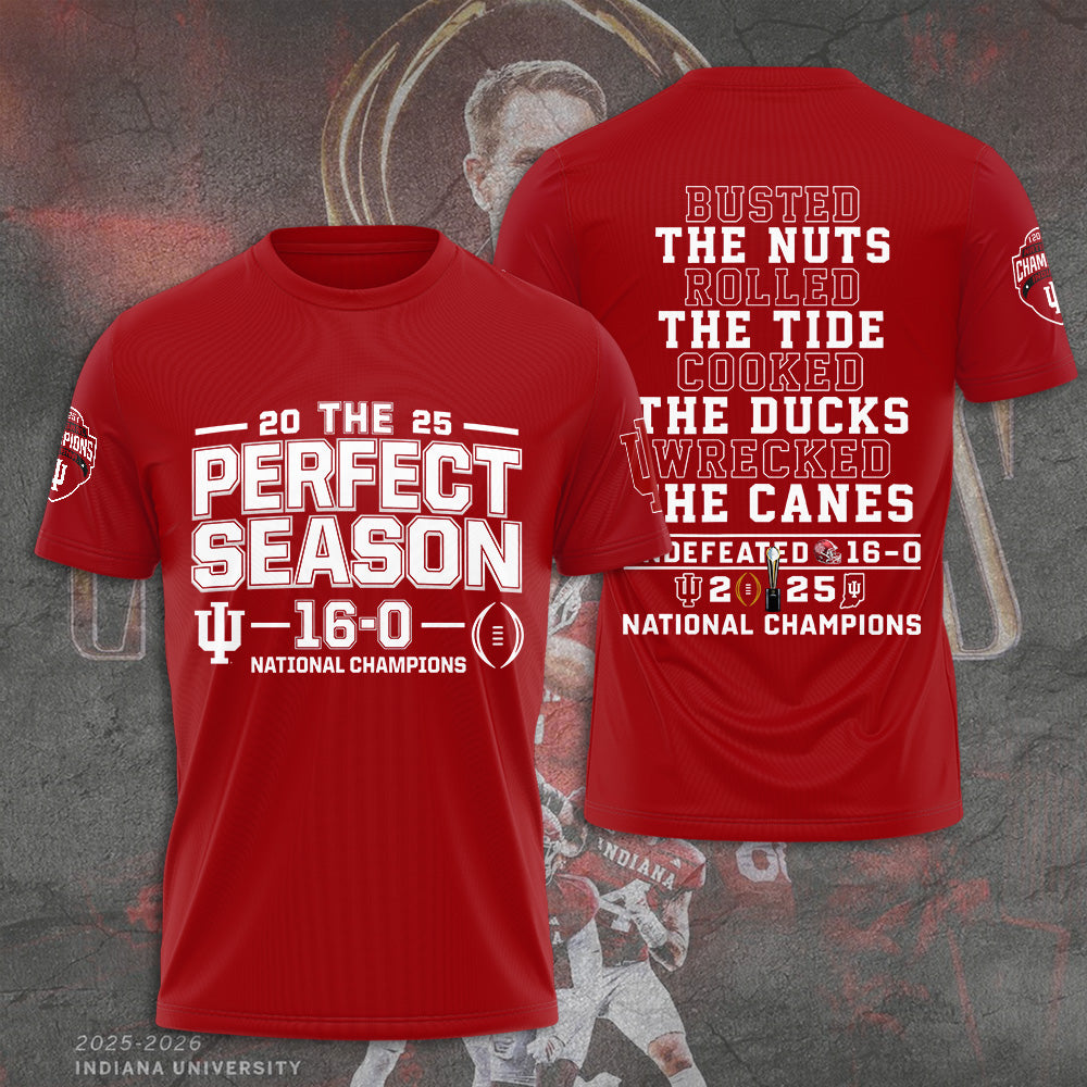 Indiana Hoosiers Football 2025 National Champions 3D Apparel – TANTN20438