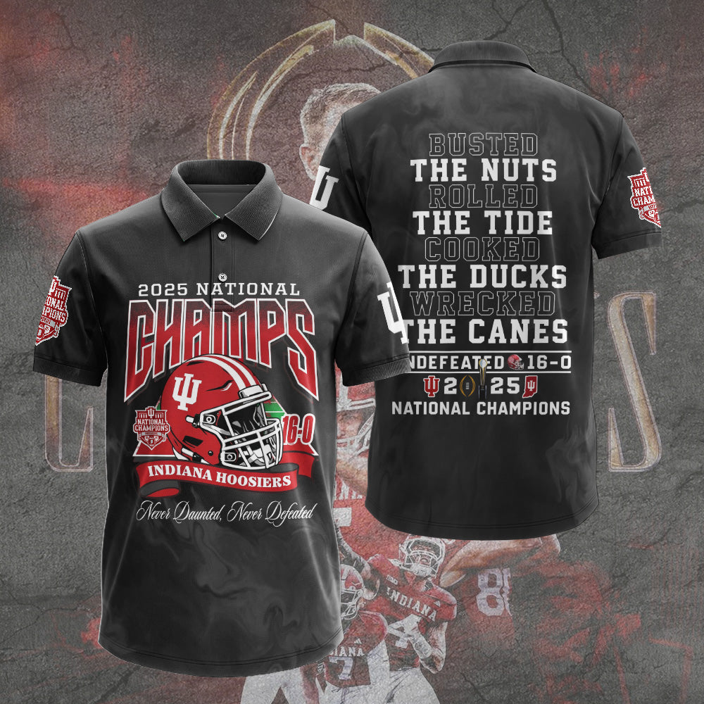 Indiana Hoosiers Football 2025 National Champions 3D Apparel – TANTN20576