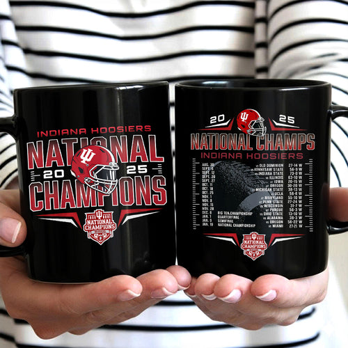 Indiana Hoosiers Football 2025 National Champions Ceramic Mug – TANTN20710
