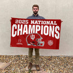 Indiana Hoosiers Football 2025 National Champions 3D Double-side House Flag – TANTN20737