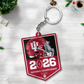 Indiana Hoosiers Football 2026 National Championship Custom Shape 2-sided Keychain – TANTN20129